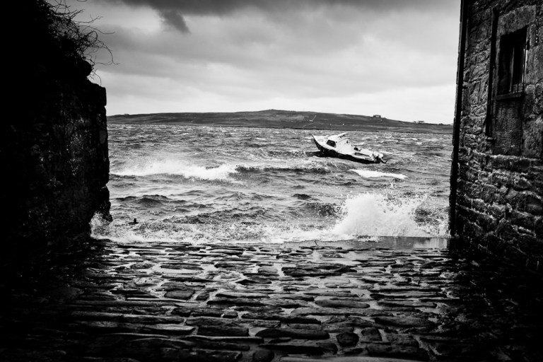 High winds in Lerwick