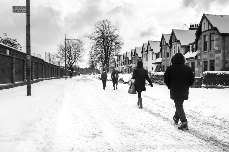 Snowfall in Scotstoun By Zeno Watson-4014