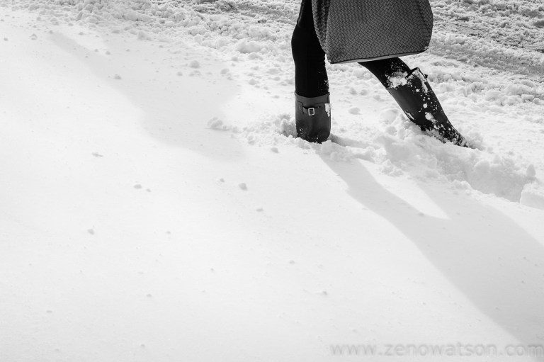 Snowfall in Scotstoun By Zeno Watson-4020