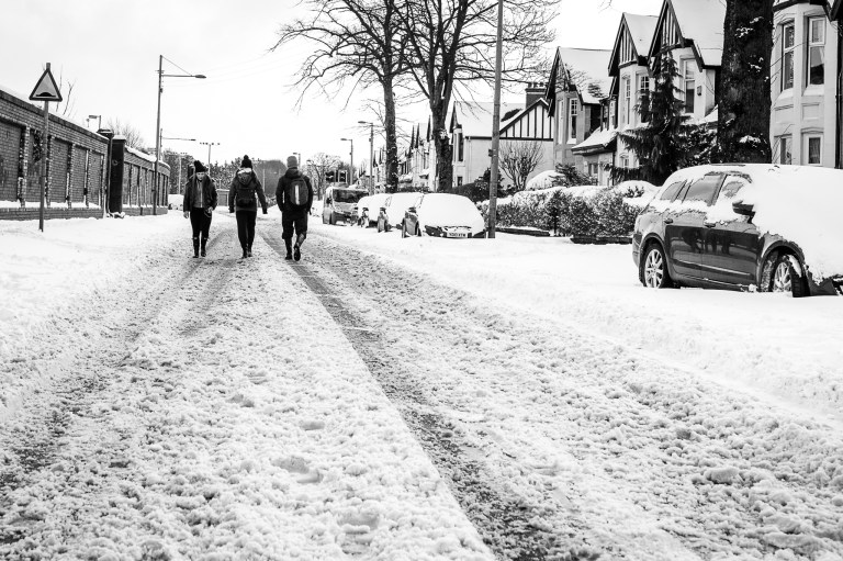 Snowfall in Scotstoun By Zeno Watson-4023