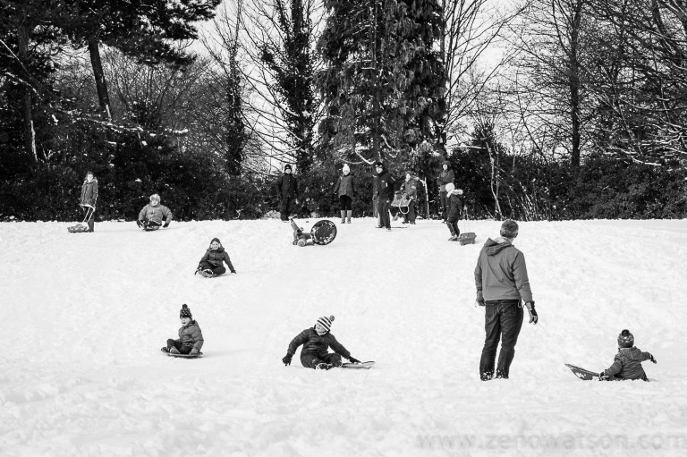 Snowfall in Scotstoun By Zeno Watson-4095